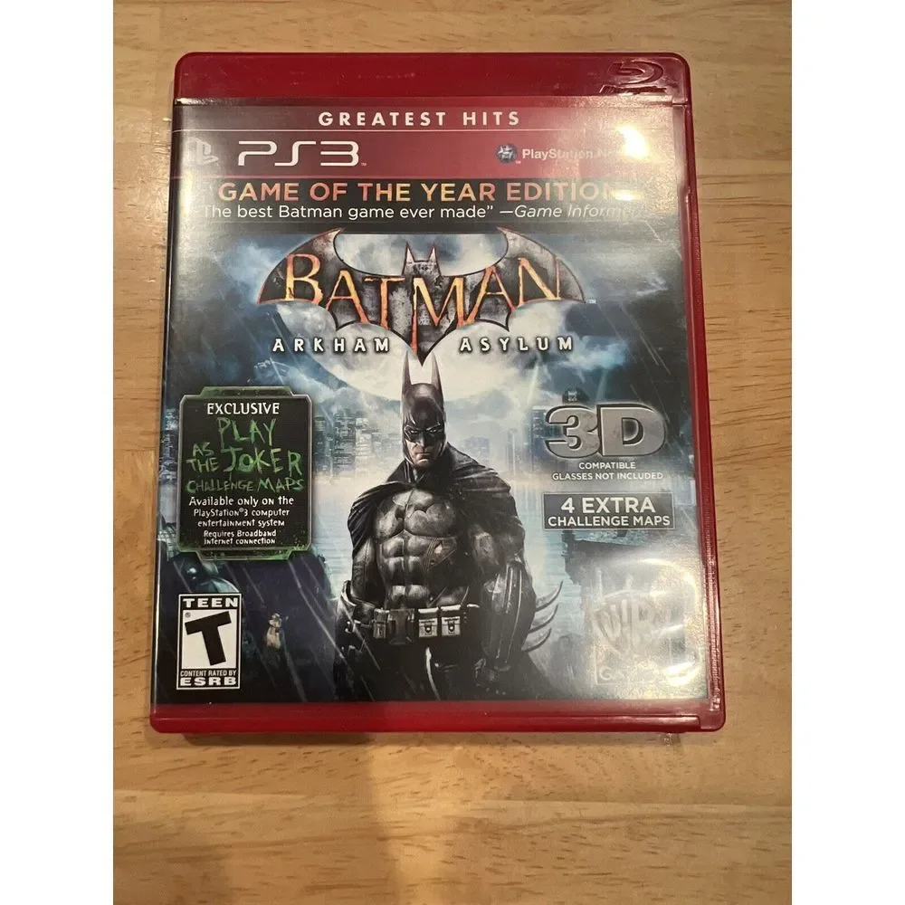 Batman: Arkham Asylum : Game of the Year‎ ( Sony PlayStation 3 ) CIB
