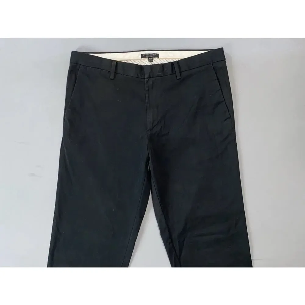 Banana Republic Aiden Slim Fit Rapid Movement RMC Chino Pants. Black, 36X35. GUC