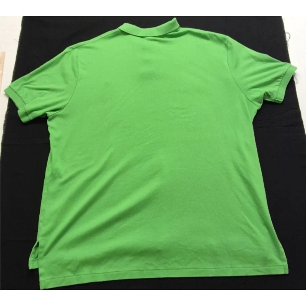 Polo Ralph Lauren men's‎ bright green polo shirt XXL orange  pony logo Cotton