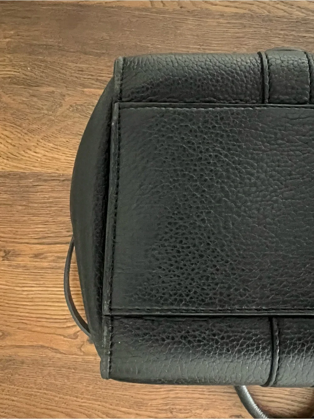 Mulberry Small Bayswater Black Grain Leather Silver Hardware