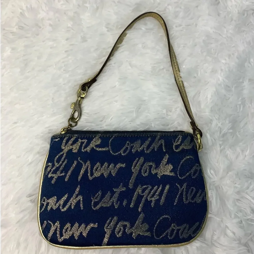Coach Heart Scribble Wristlet