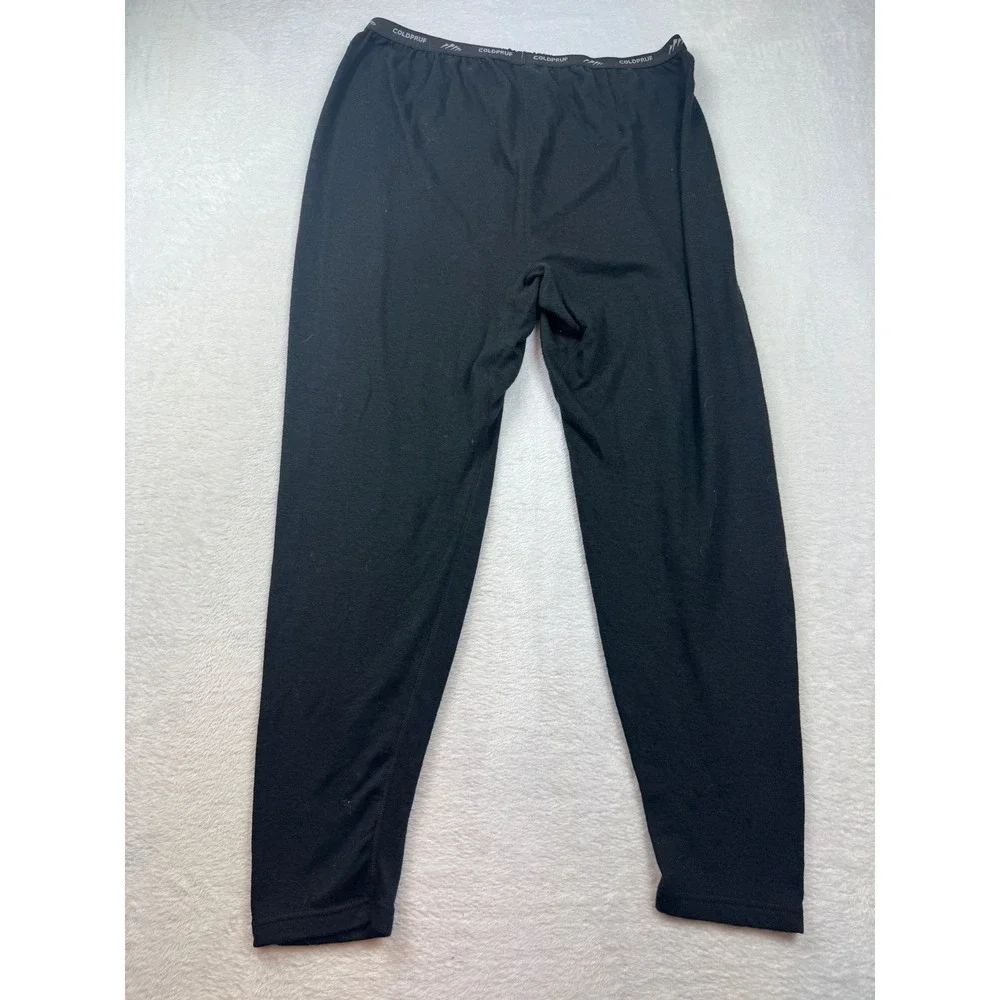 ColdPruf Mens Thermal Base Layer Pants Black Wool Blend Size 2XL Leggings