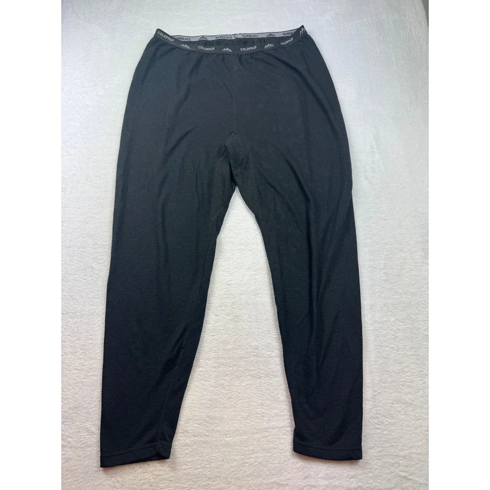 ColdPruf Mens Thermal Base Layer Pants Black Wool Blend Size 2XL Leggings