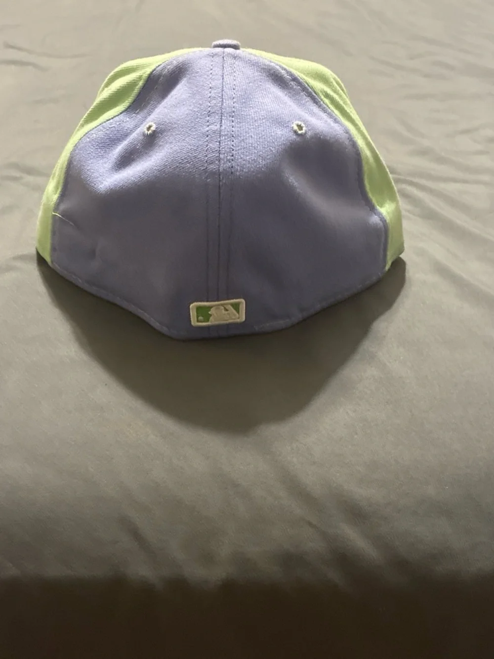 Two-Tone Lavender and Lime Baseball Cap
