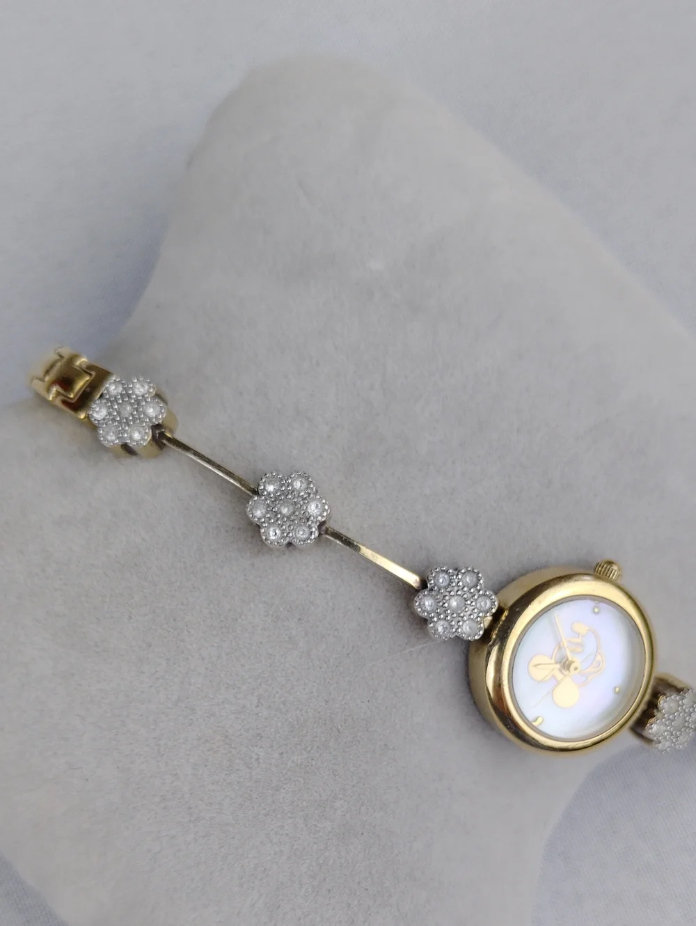 Disney Time Works Gold-tone Women's Bracelet Watch.