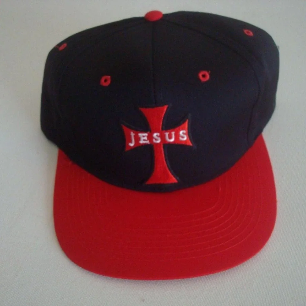 JESUS SNAPBACK‎ HAT CAP VINTAGE 00S Y2K R3