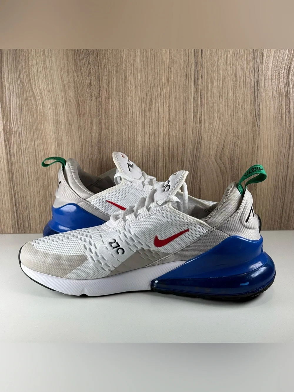 Nike Air Max 270 White Game Royal Shoes DV3731-100 Men’s Size 9.5