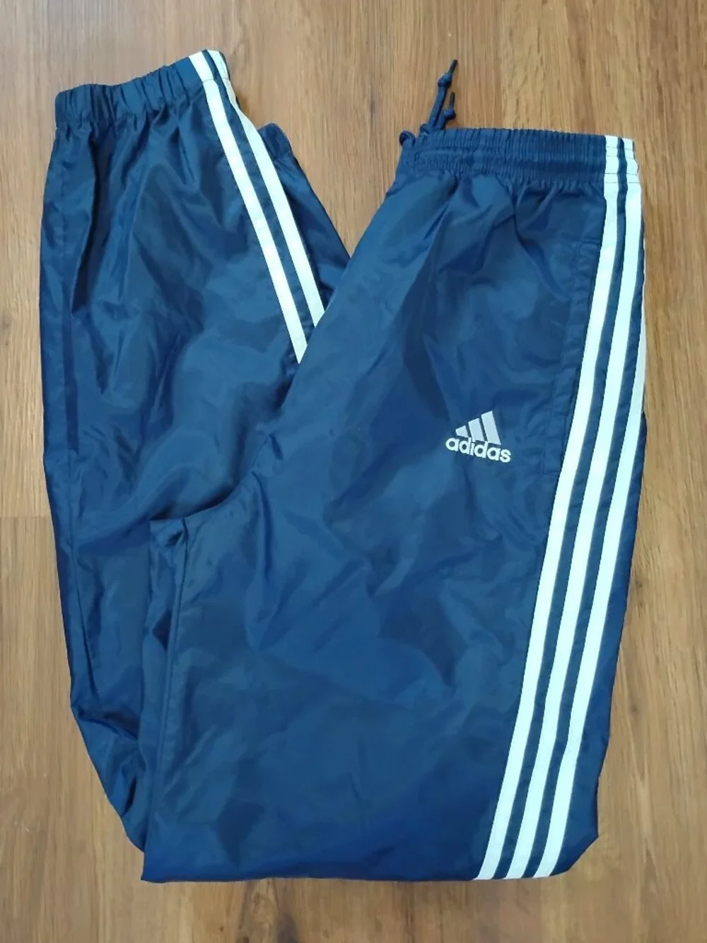 Vintage 90s Adidas 3 Stripe Wind Pants Joggers Trainers