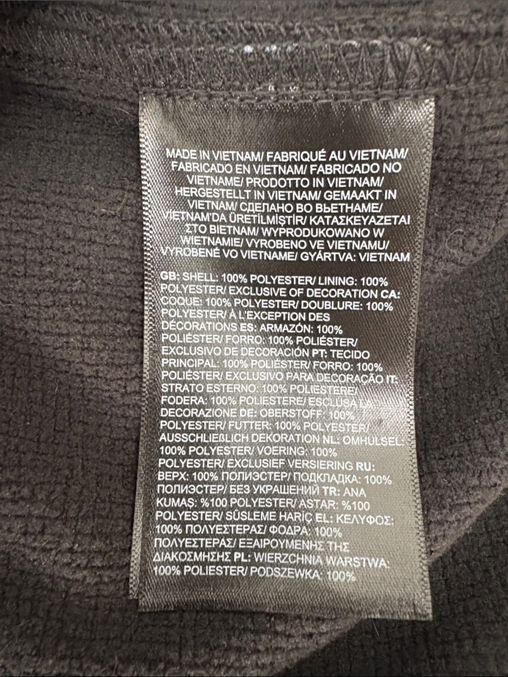 The North Face new tags