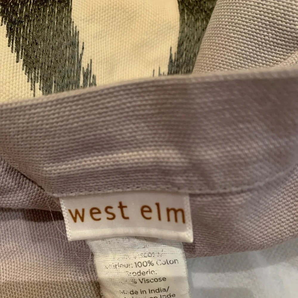West Elm square pillowcase