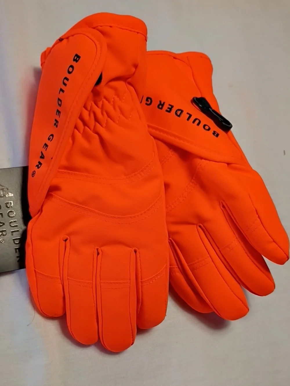 NWT Boulder Gear Bright Orange Shock Flurry Insulated Gloves Size Toddler Small