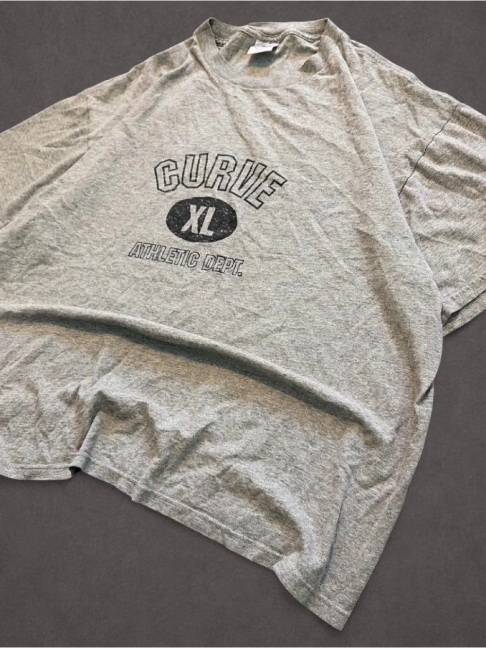 Vintage Delta Pro Weight Curve Athletic Dept Graphic Tee Grey Size XL
