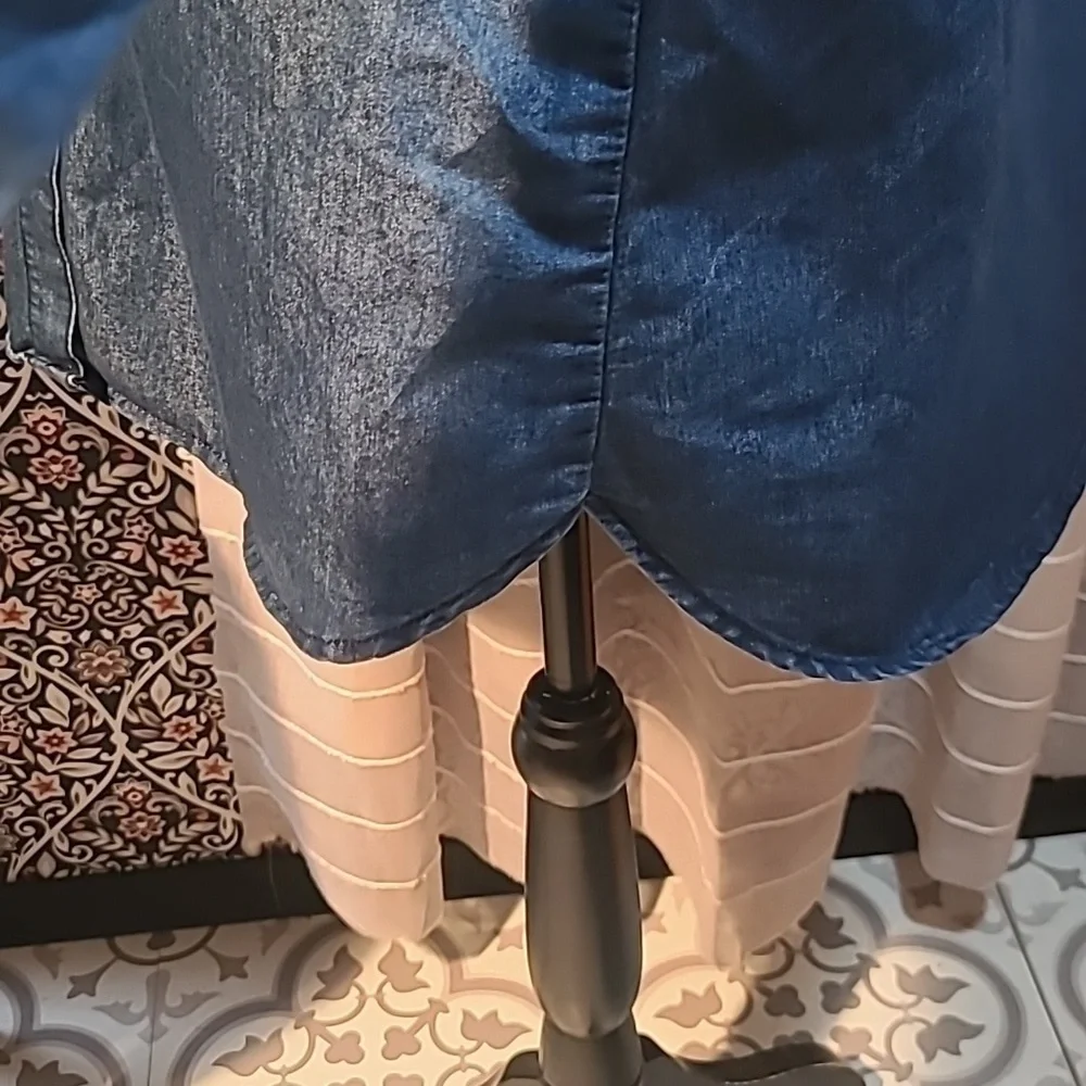 Pollyanna & Esther button front denim shirt