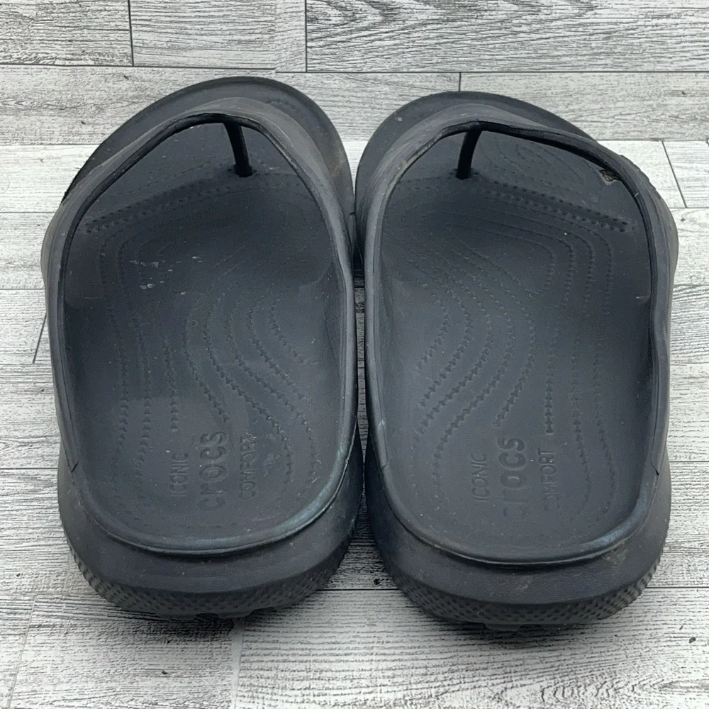 Crocs Classic Black Comfort Flip Flop Sandals 202635 Men Size‎ 11