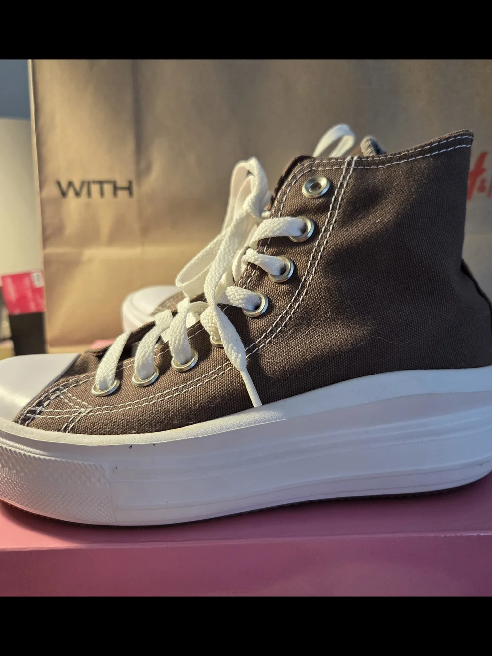 Converse Chuck Taylor All Star Platform High Top Sneakers - Brown