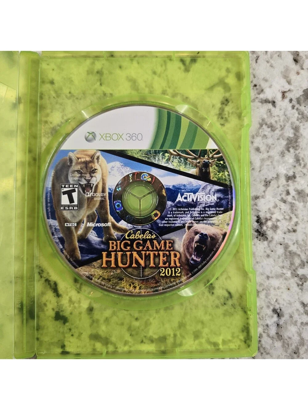 Cabelas Big Game Hunter 2012 Microsoft Xbox 360 - Disc Only