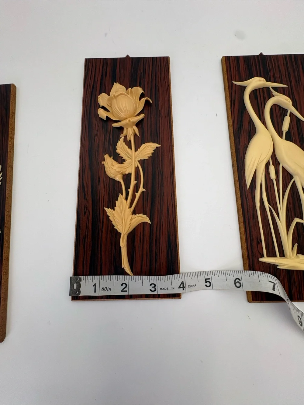 N/A 4” vintage carved