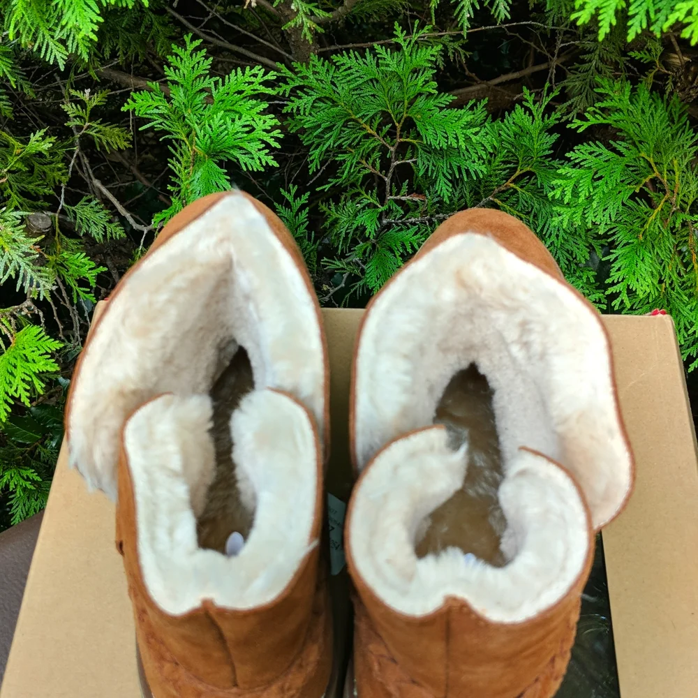 Style & Co. Fur-lined Leather Ankle Booties