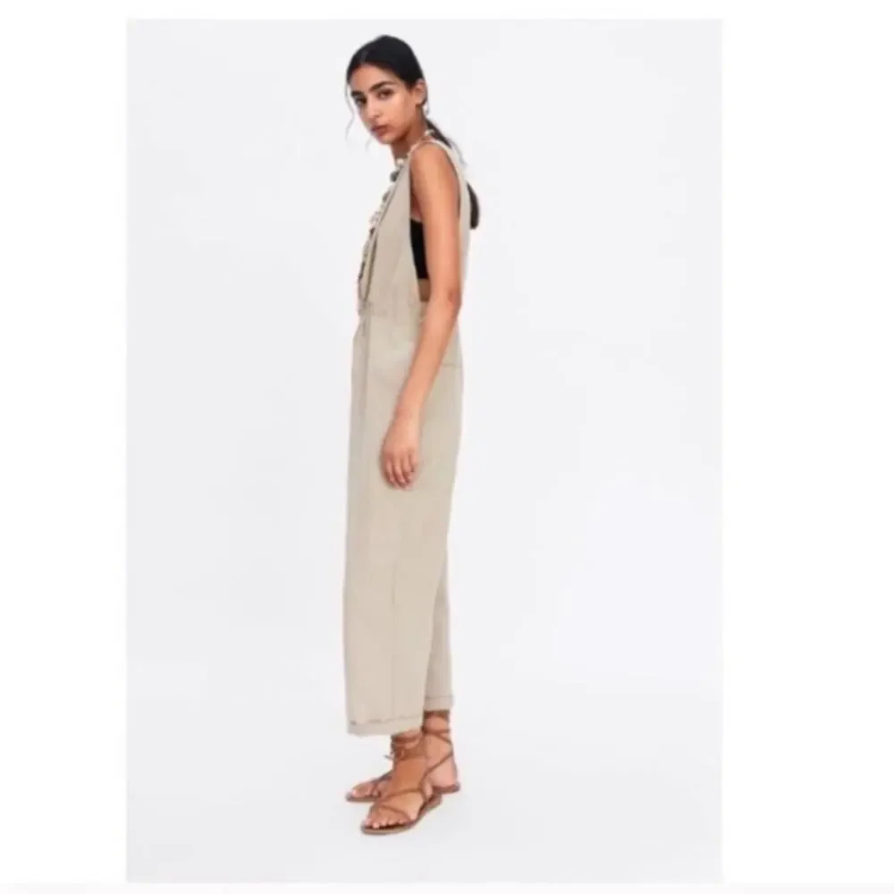 Zara gathered jumpsuit