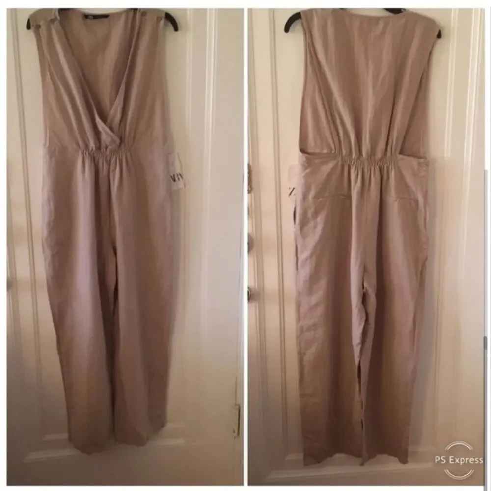 Zara gathered jumpsuit