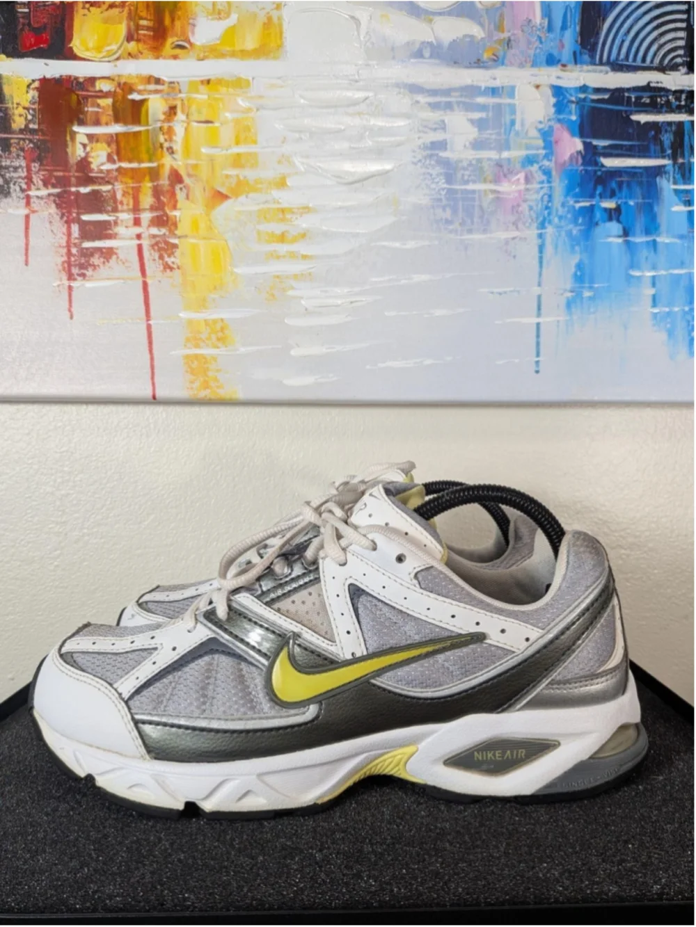 Nike Air Insight Shoes Womens Size 10 Gray Yellow Running Sneakers 312877-071