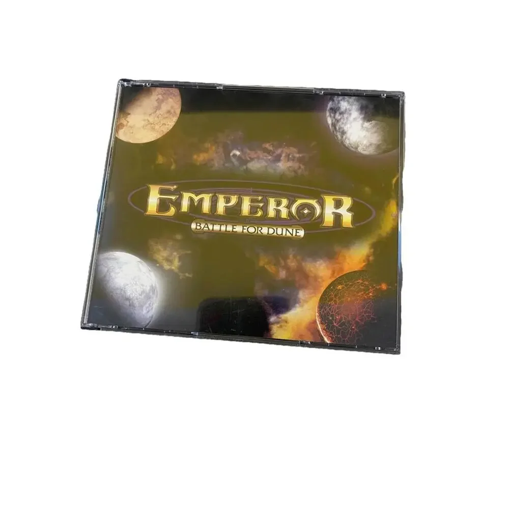 EMPEROR BATTLE FOR DUNE Electronic Arts 4 Discs Serial Number PC CD ROM Game H71