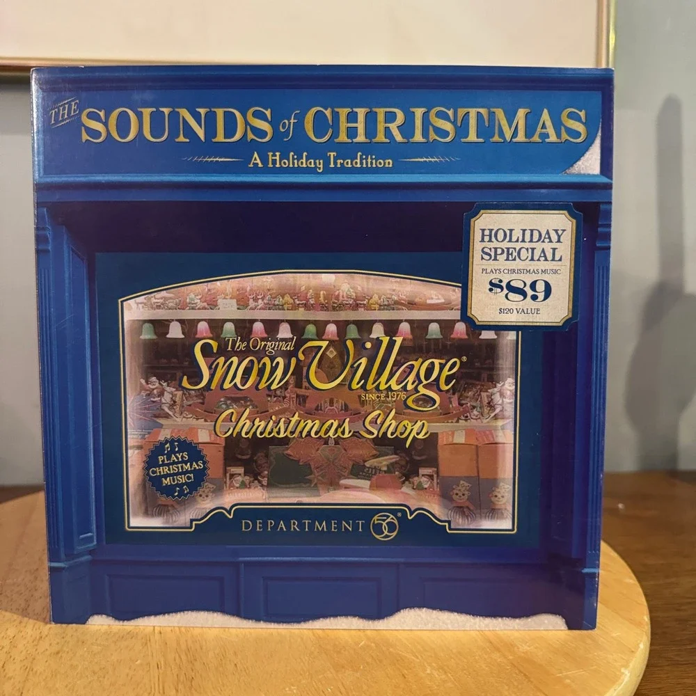 Department 56 Christmas Shop Snow Village NIB Dept 56 Musical Lighted 4049208