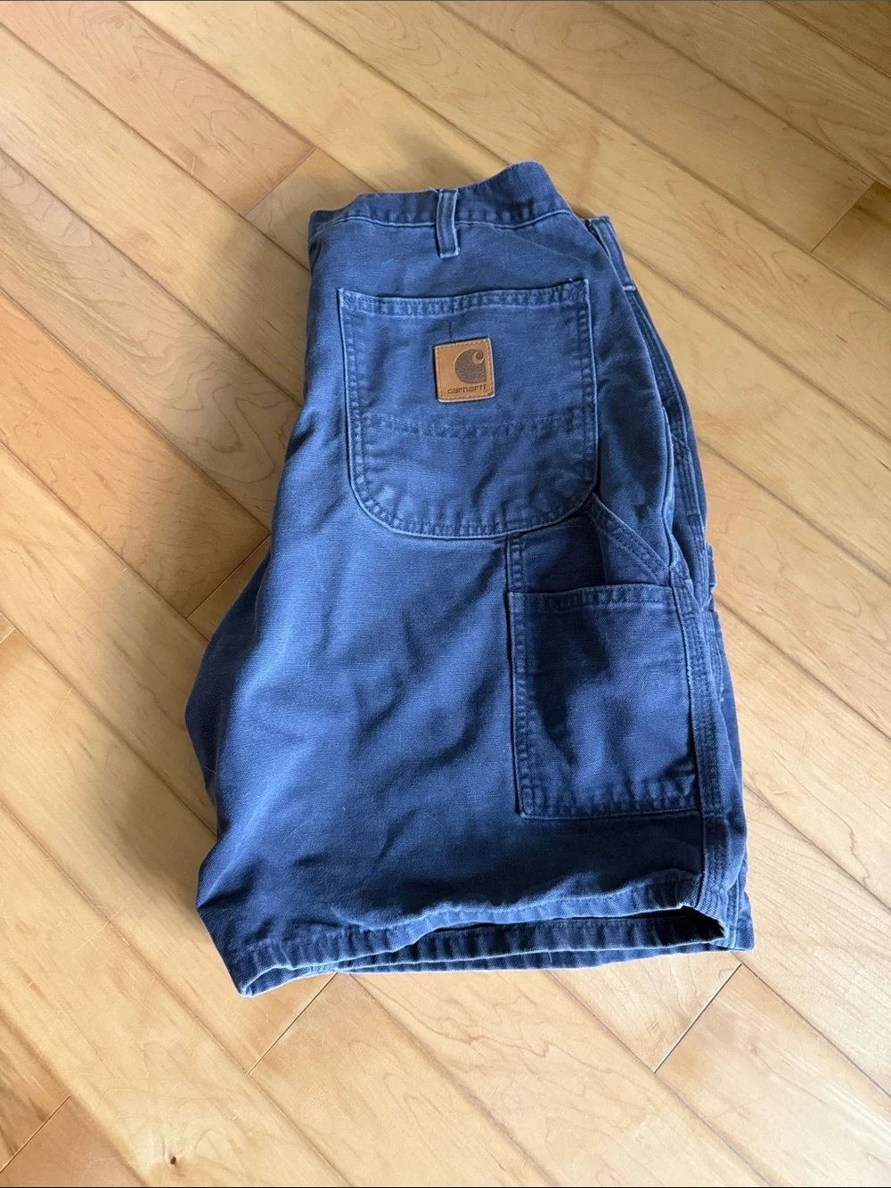 Carhartt Men's Dark Blue Flat Front Work Shorts