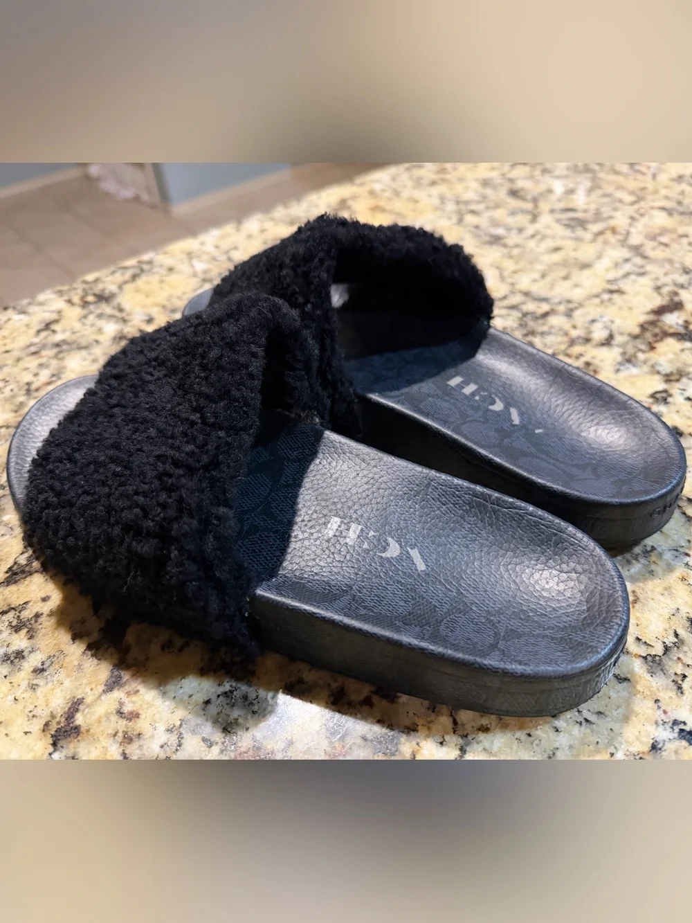 Coach cozy black