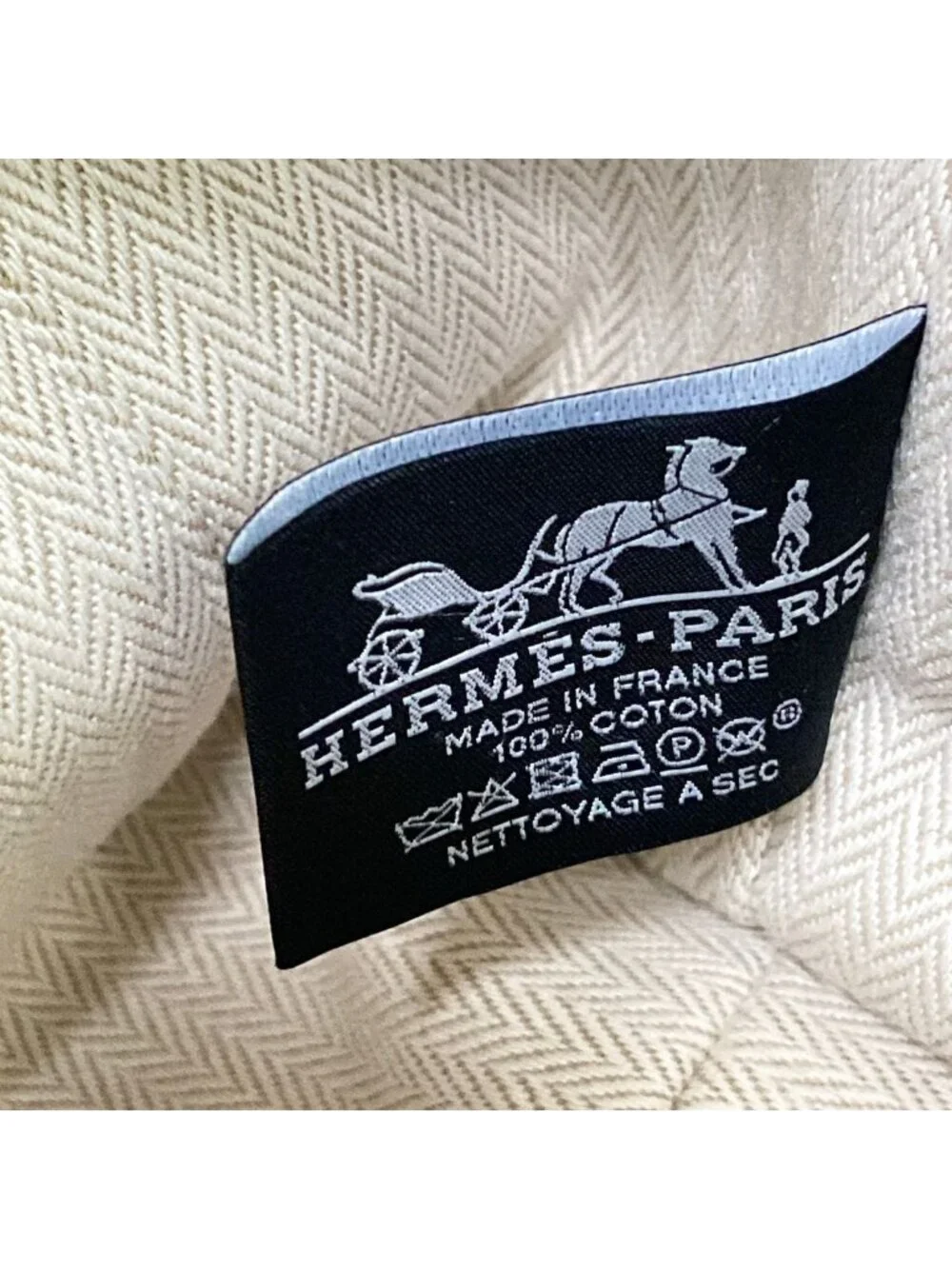 Hermes Pouch Natural Cotton