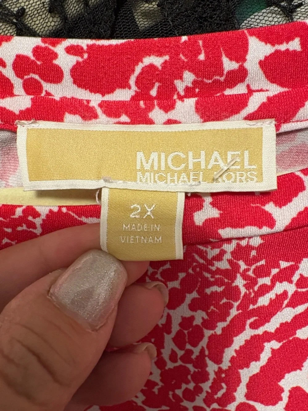 Michael Kors red print