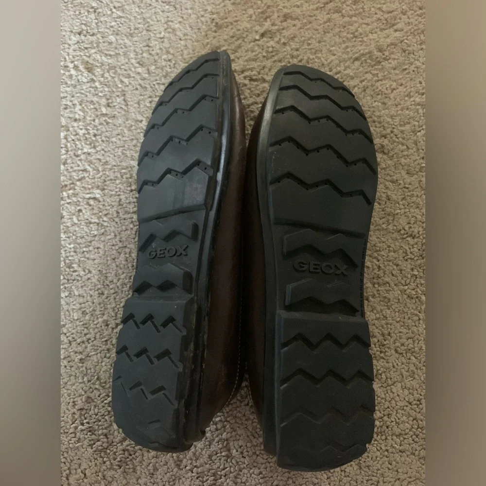 Geox brown loafers