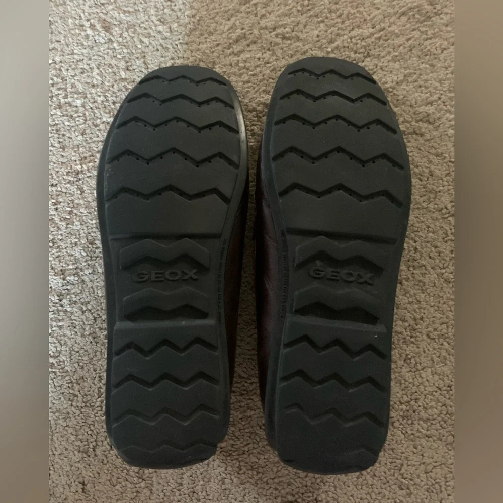 Geox brown loafers