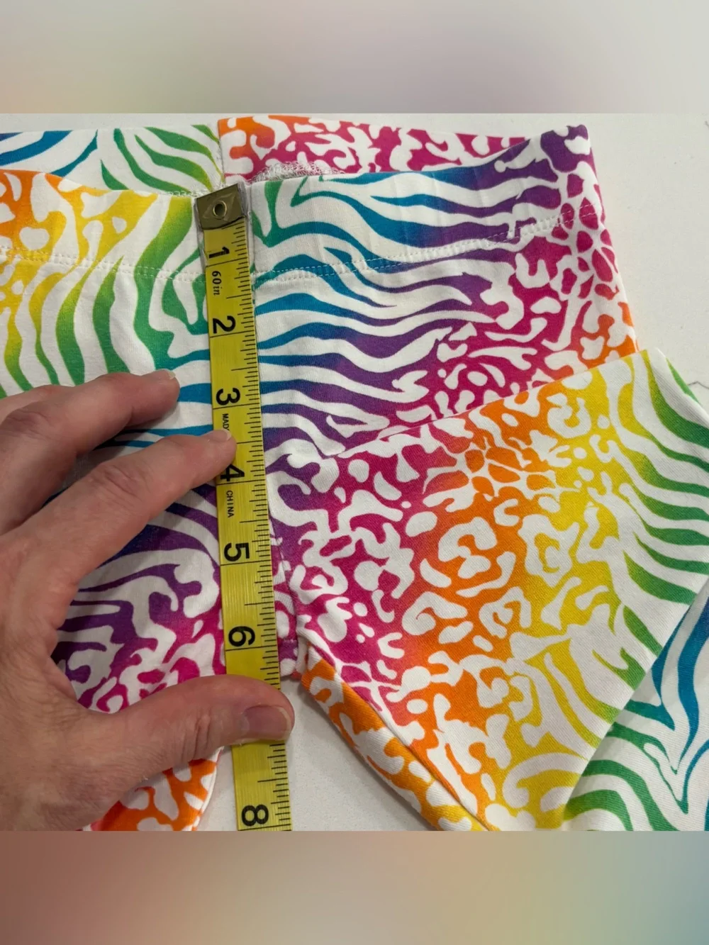 The Children’s Place Kids Rainbow Animal Print Stretch Leggings Girls Small 5/6