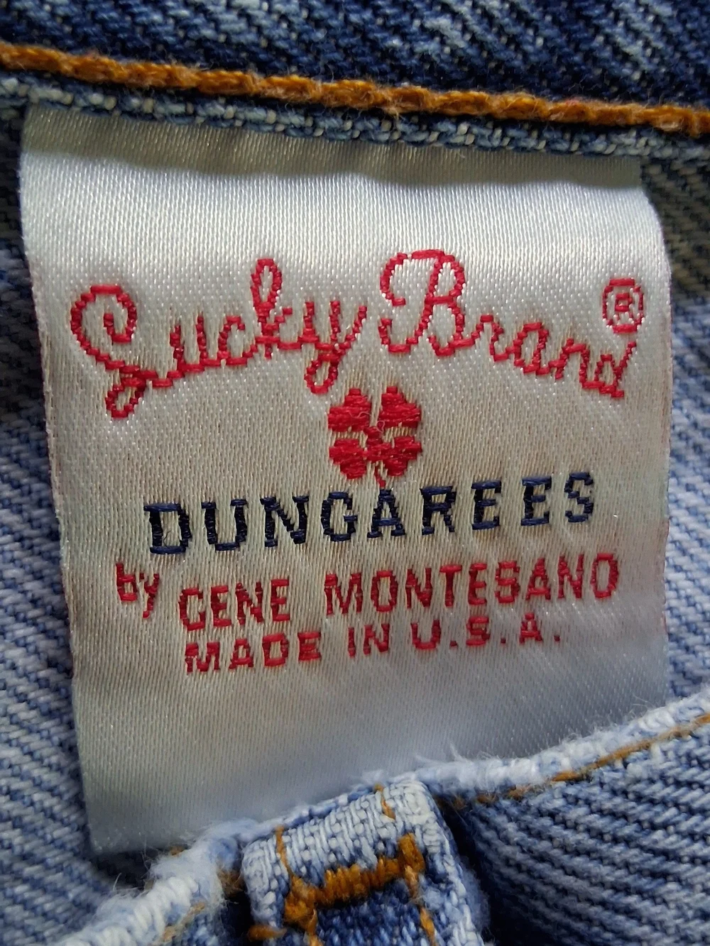 VTG Lucky Brand 74 Boot Leg Jeans 34x34 USA Made Distressed Thrashed