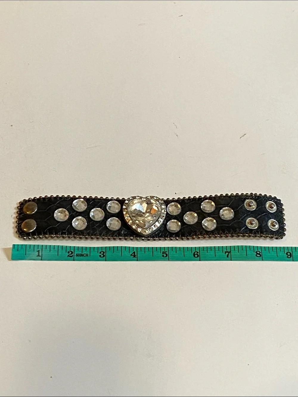 Vintage black leather