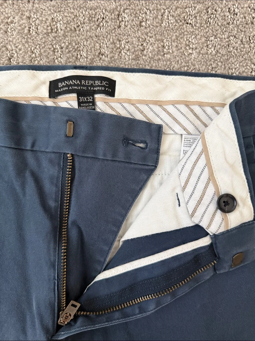 Banana Republic tailored navy