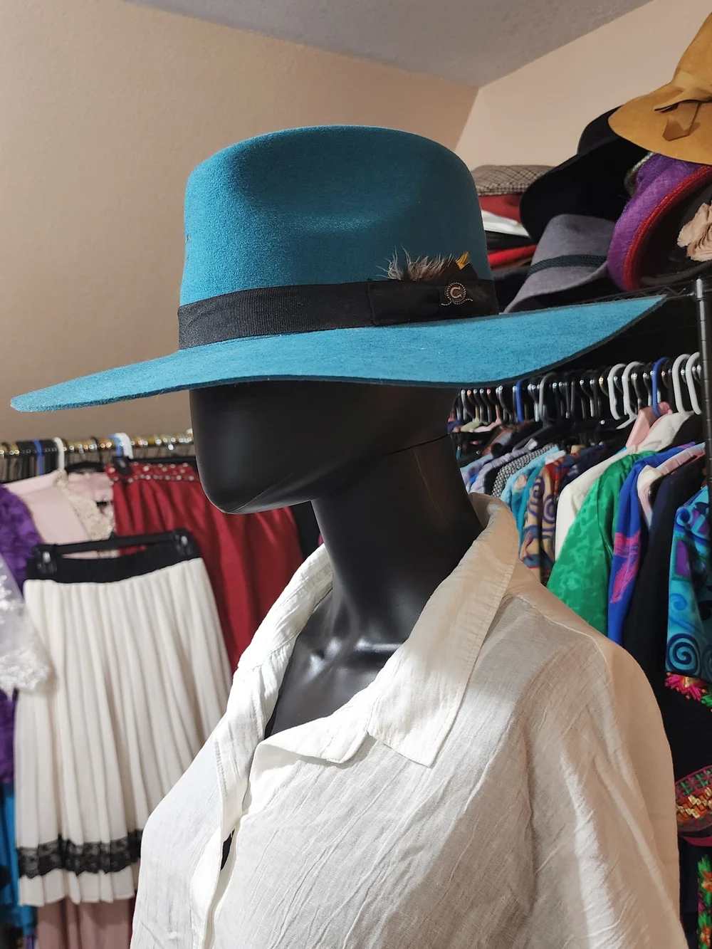 Charlie 1 Horse teal wool