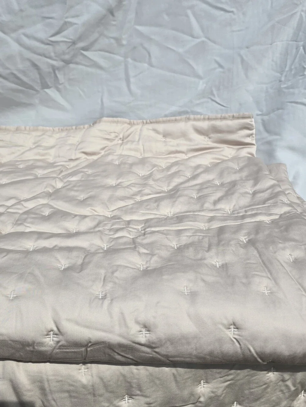 New Quince TWIN Organic bamboo Dream Quilt Sand