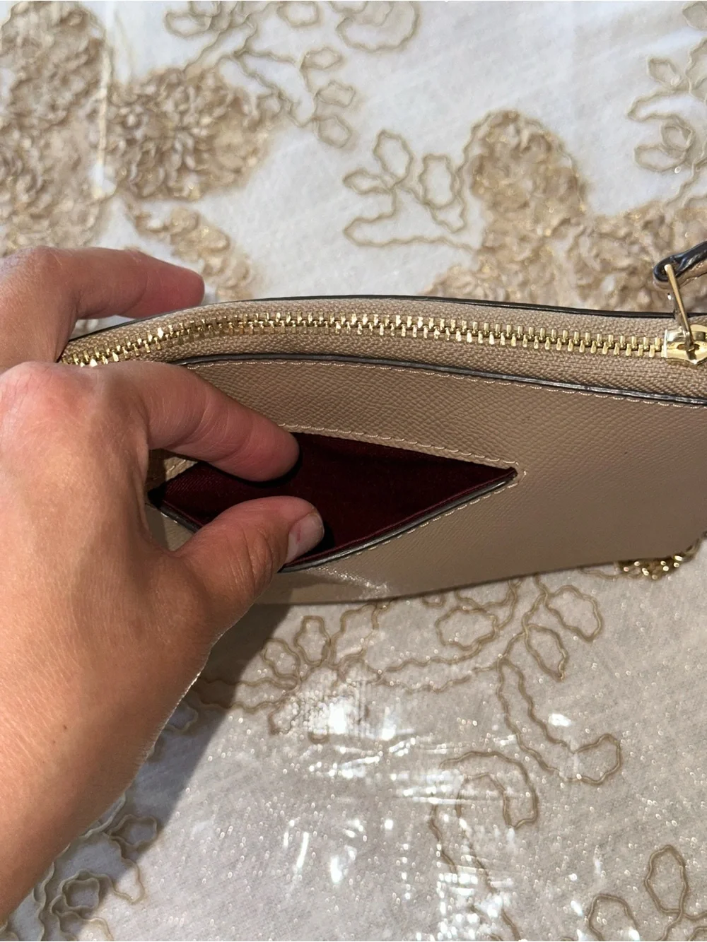 Coach compact wristlet