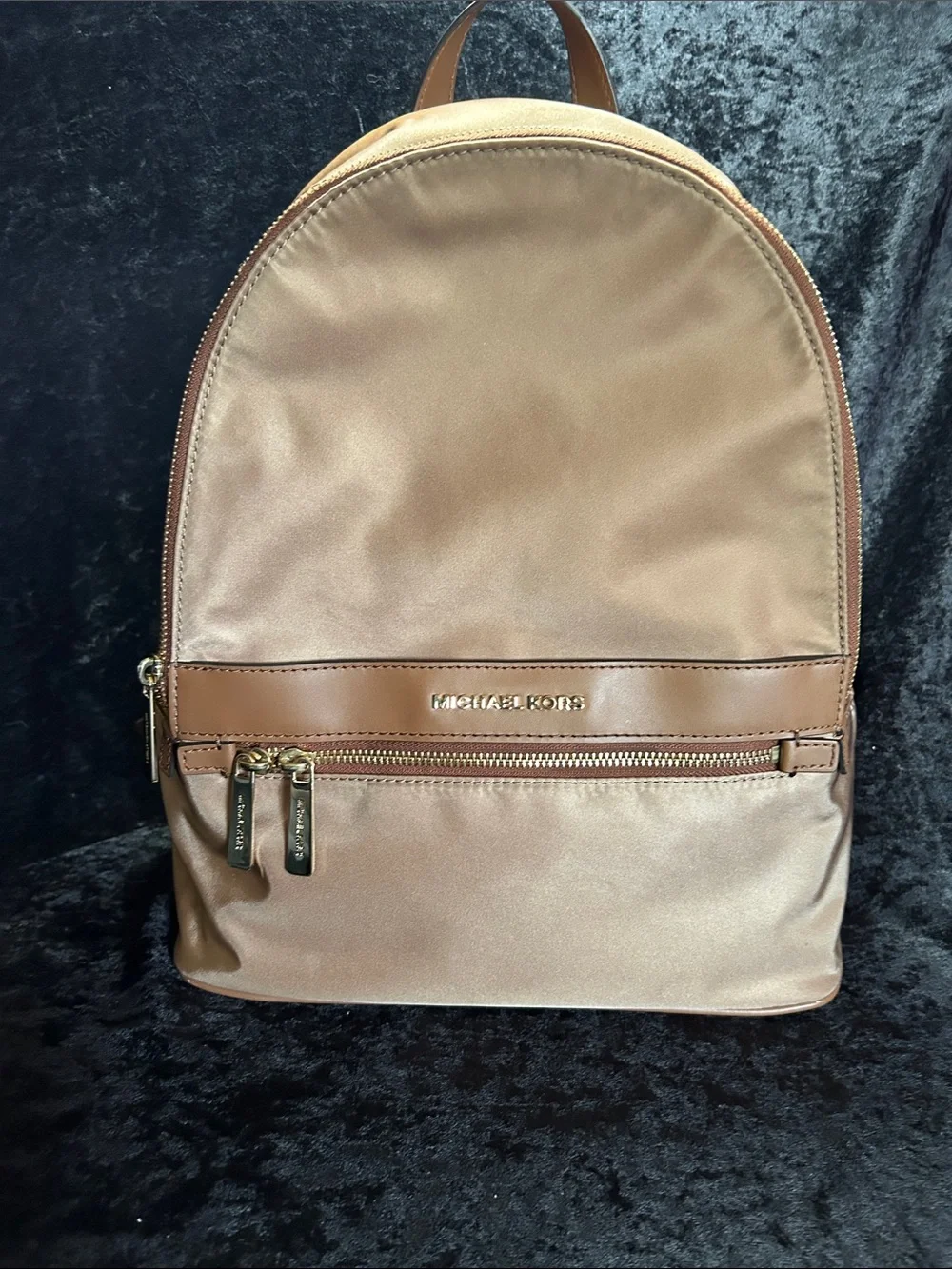 Michael Kors Kenly Dark Khaki Nylon LG Backpack