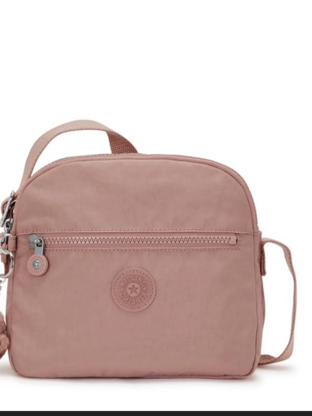 Kipling keefe crossbody rosey rose pink nylon