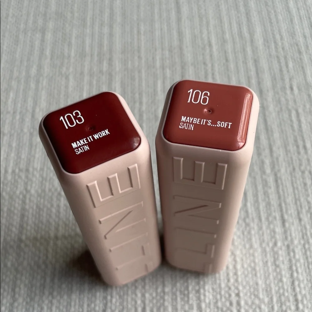 Maybelline Satin Lipstick Duo in shade 103 and 106