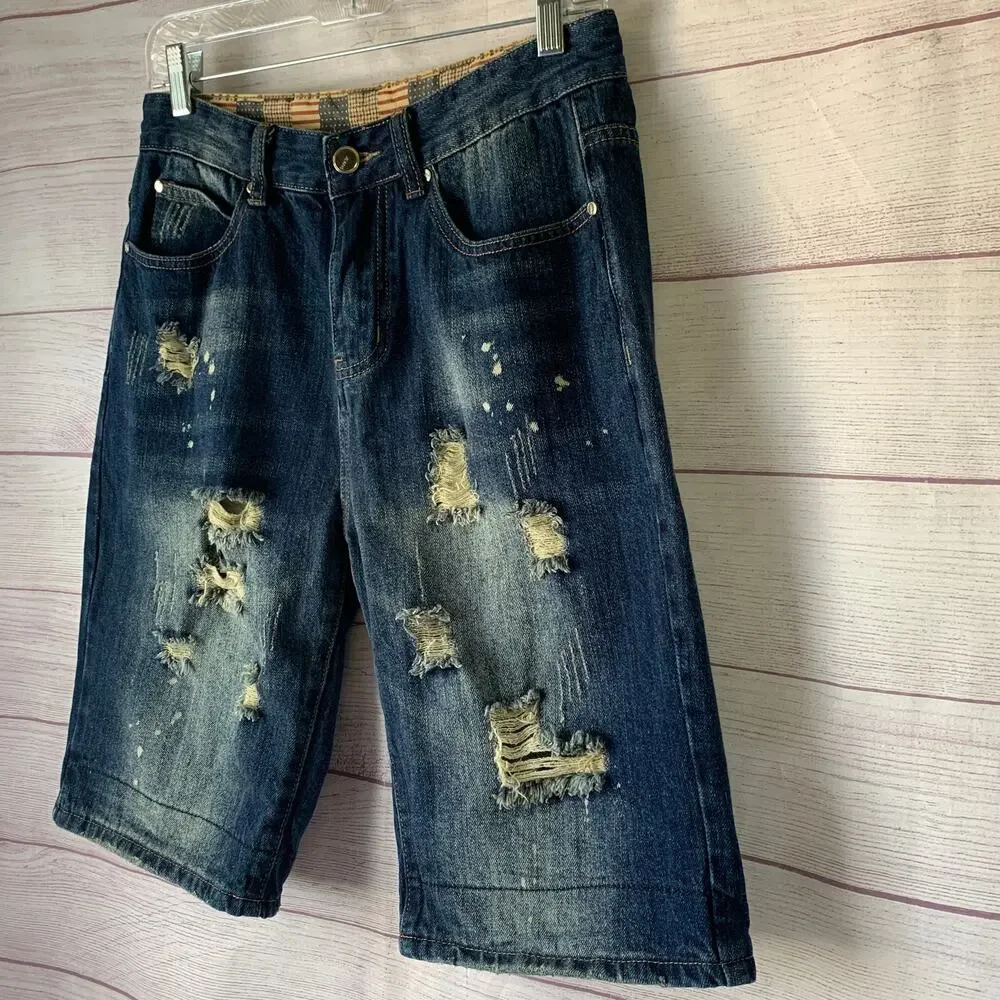 Qimu men distressed