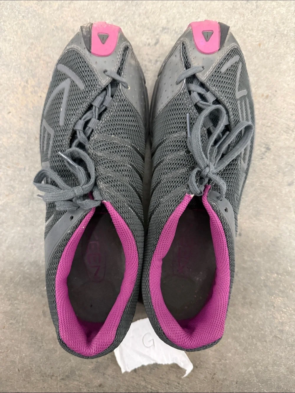 Keen Women's Gray Athletic Shoes with Pink Accents