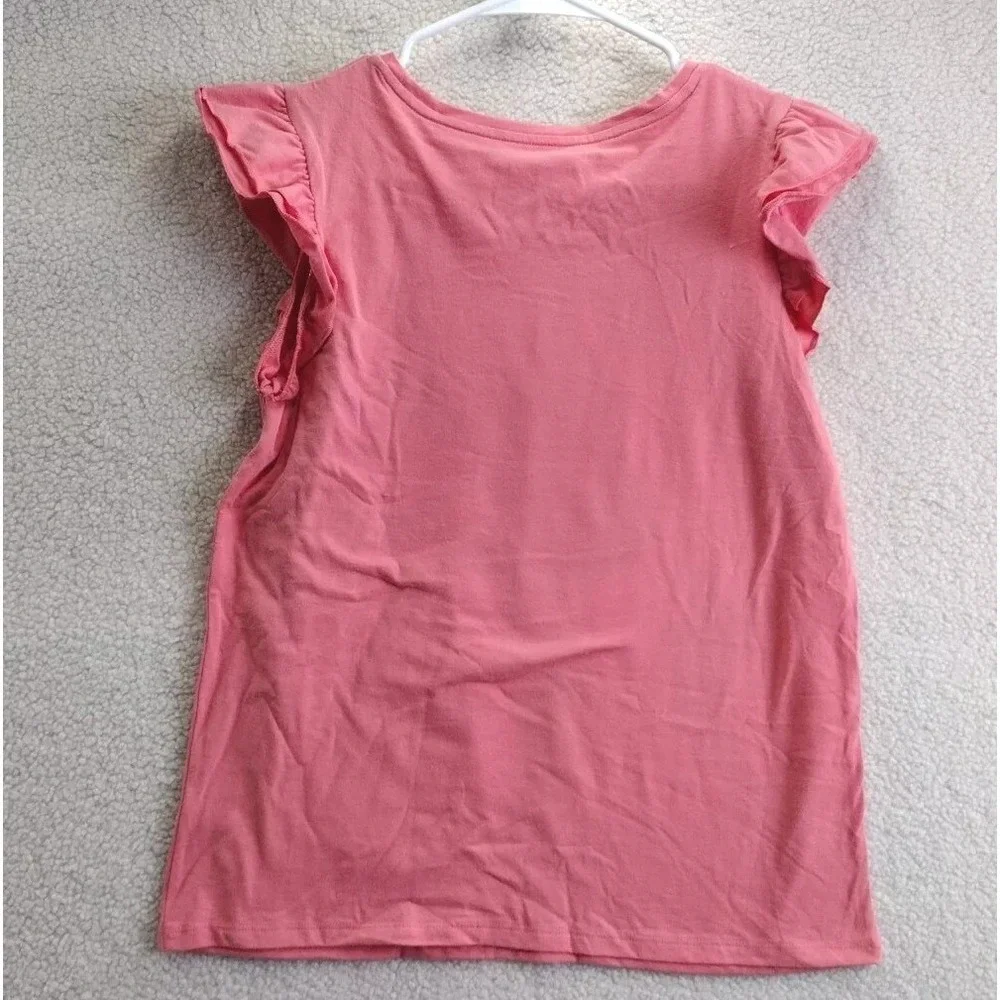 Target Black History‎ Month Kids Ruffle Sleeve Graphic Tee Size XL 14 16 Pink
