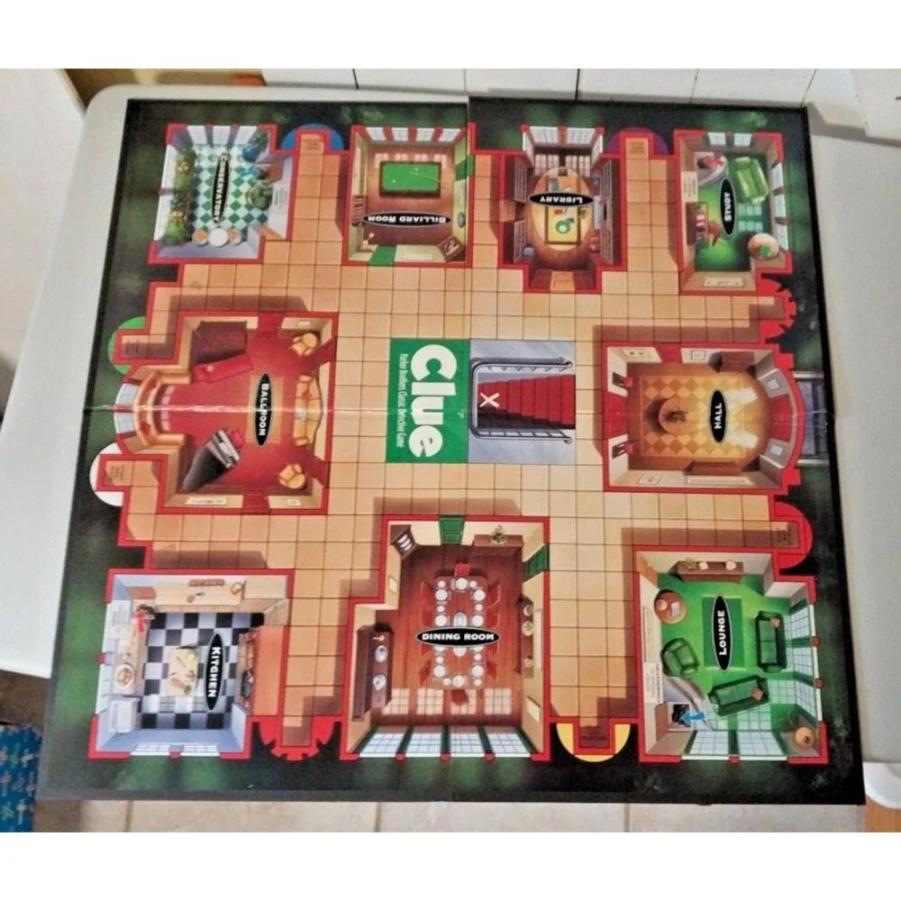 1998 Parker Brothers Clue Classic Detective Game Complete Strategy 8+