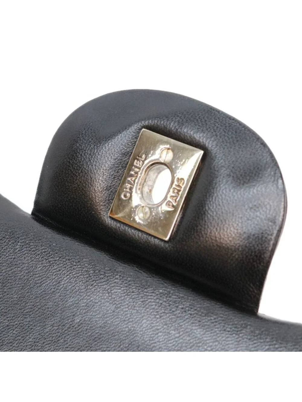 Chanel Black Lamb Silver Double Flap Maxi Quilted 30