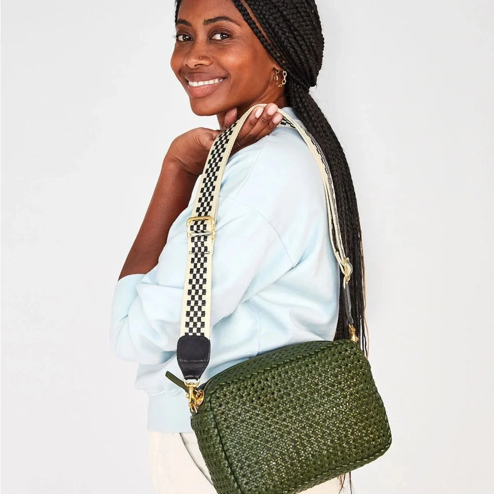 Clare V chic checkered