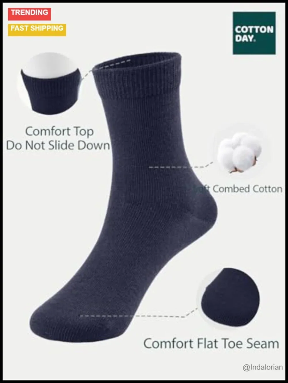 Unisex Kids Soft Cotton Crew Socks 6 Pack Seamless Toe School Socks